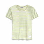 T-shirt Kardaa Stripes super lime-pink light von Armedangels