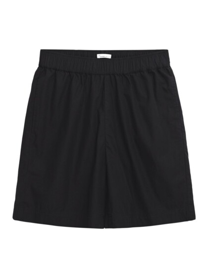 Bermuda Shorts Posey Wide Midrise Poplin black jet von KnowledgeCotton Apparel