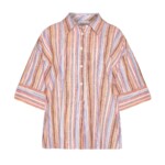 Bluse Loose Multicolored Stripe Short Sleeved multi color stripe von KnowledgeCotton Apparel