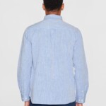 Hemd Regular Fit Leinen moonlight blue von KnowledgeCotton Apparel