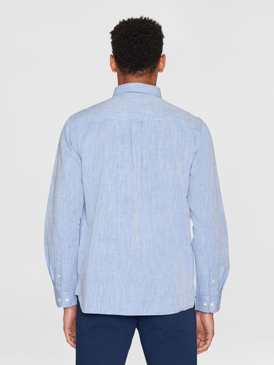 Hemd Regular Fit Leinen moonlight blue von KnowledgeCotton Apparel