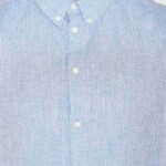 Hemd Regular Fit Leinen moonlight blue von KnowledgeCotton Apparel