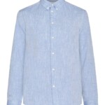 Hemd Regular Fit Leinen moonlight blue von KnowledgeCotton Apparel