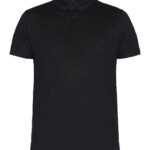 Polo Regular Leinen black jet von KnowledgeCotton Apparel