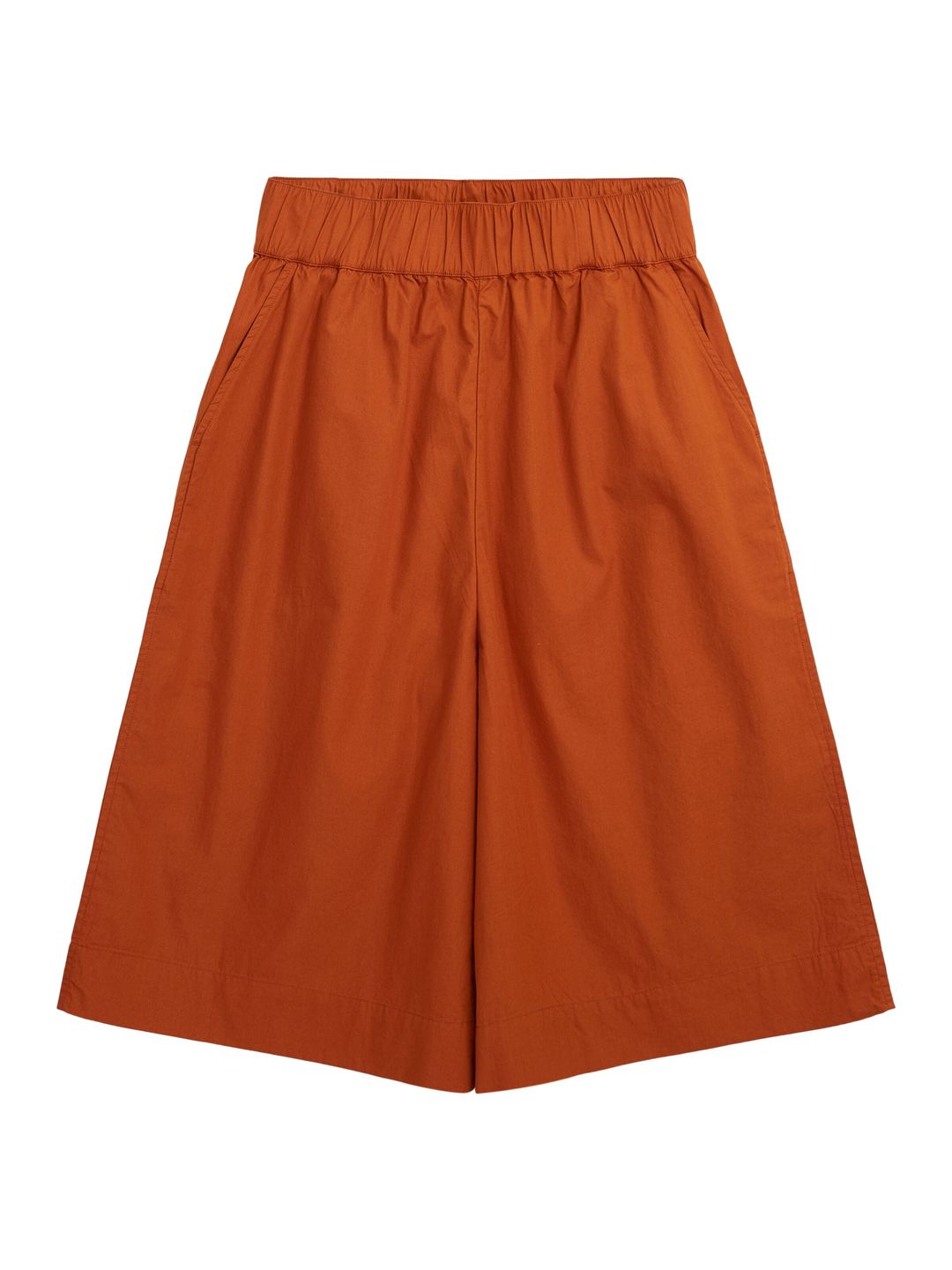 Shorts Eve Culotte Highrise Extra Wide leather brown von KnowledgeCotton Apparel