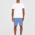 Shorts Fig Loose Crushed Cotton moonlight blue von KnowledgeCotton Apparel