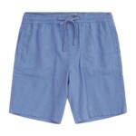 Shorts Fig Loose Crushed Cotton moonlight blue von KnowledgeCotton Apparel