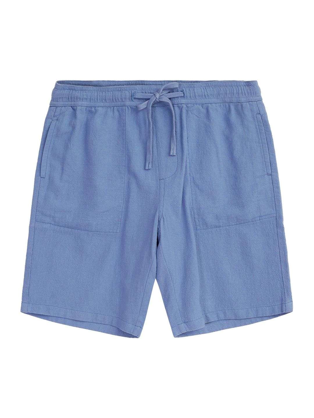 Shorts Fig Loose Crushed Cotton moonlight blue von KnowledgeCotton Apparel