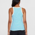 Top Striped Racer Rib blue stripe von KnowledgeCotton Apparel