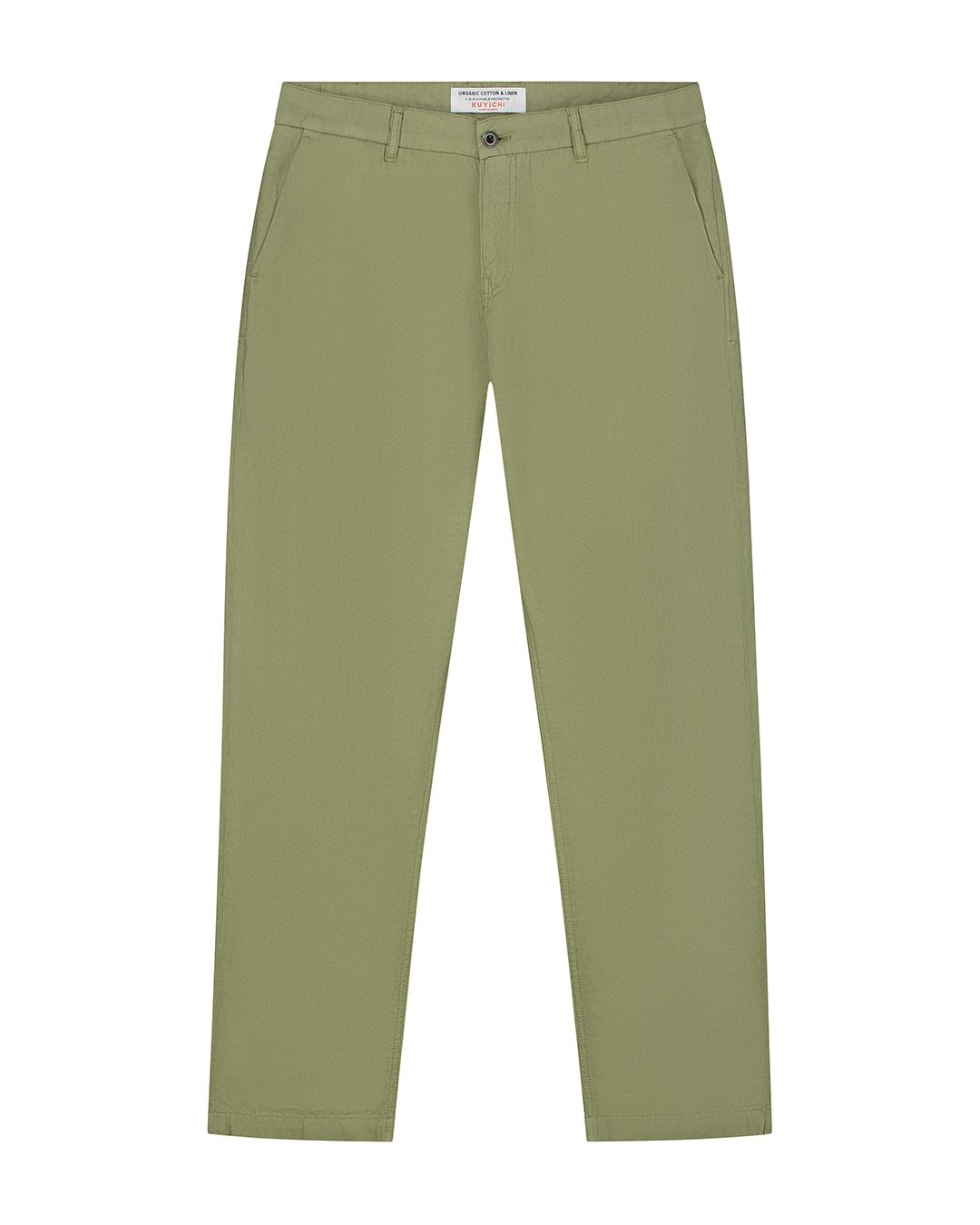 Hose Darren Chino Leinen army green von Kuyichi