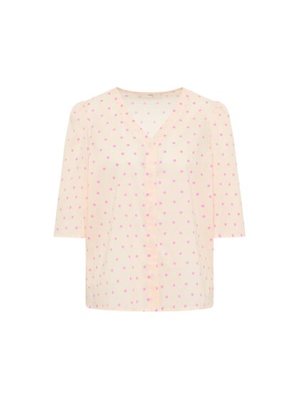 Bluse 3/4 Arm print polka dots bloom von Lanius