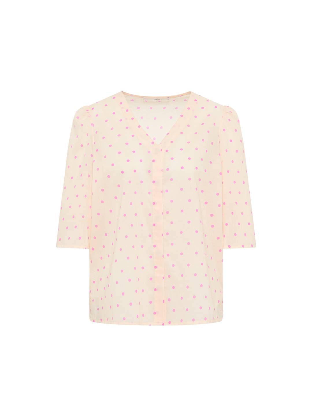 Bluse 3/4 Arm print polka dots bloom von Lanius