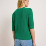 Pullover Halbarm Struktur green von Lanius