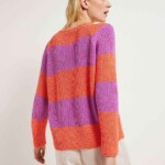 Pullover mit Streifen light coral / bloom von Lanius