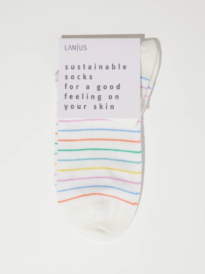 Sneaker Socken Sonne off white multicolour von Lanius