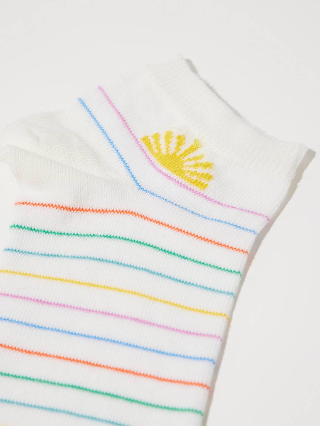 Sneaker Socken Sonne off white multicolour von Lanius