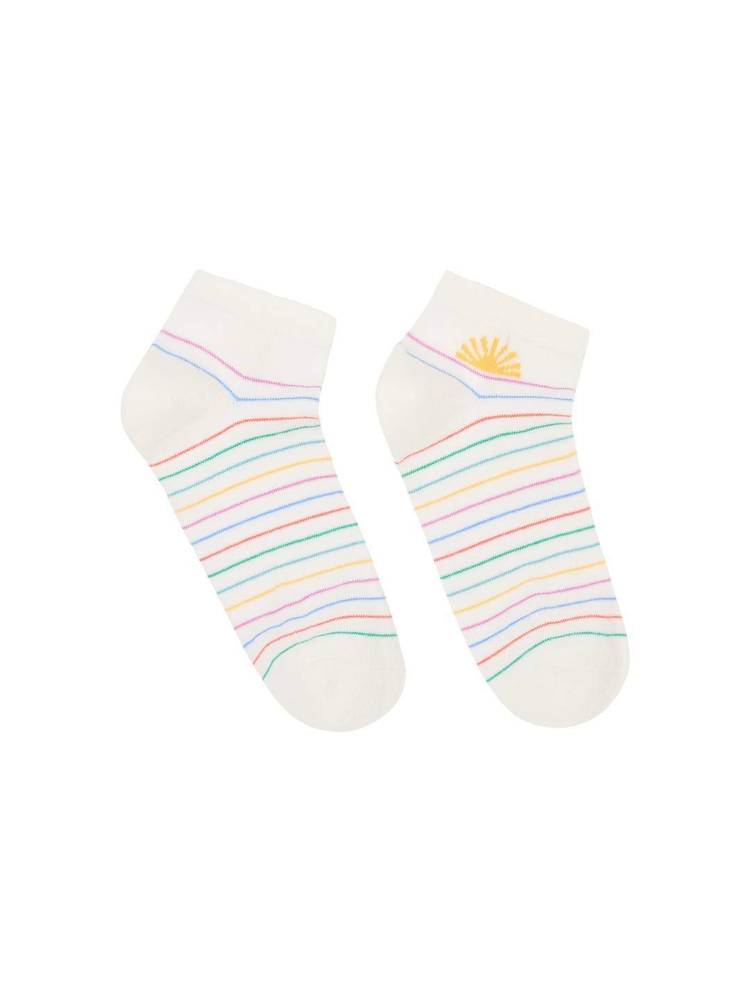 Sneaker Socken Sonne off white multicolour von Lanius