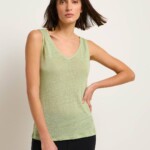 Tanktop mit V-Ausschnitt wasabi von Lanius