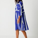 Kleid Lisabe stripes blue von Skunkfunk