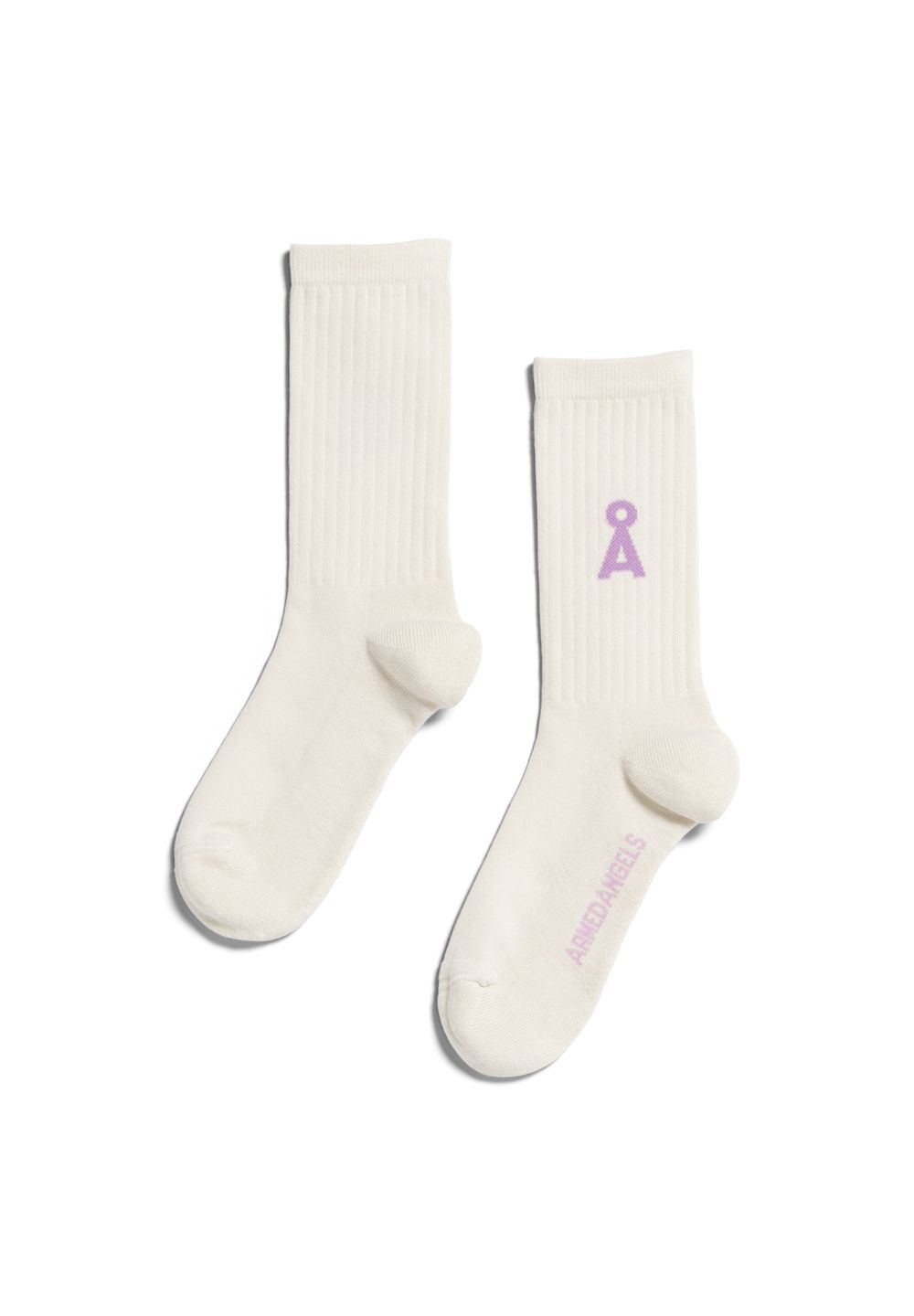 Socken Saamus Bold oatmilk-lavender light von Armedangels