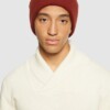 Beanie Big Rib fired brick von KnowledgeCotton Apparel