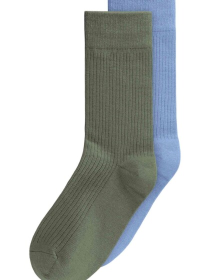 Socken Ribbed 2 Pack thyme