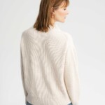 Strickpullover Troyer Kimaya cream blend von MELAWEAR
