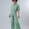 Hose Bubble Wide Leg light green von Brava Fabrics
