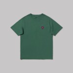 T-Shirt Asis Percales Heart green von Brava Fabrics