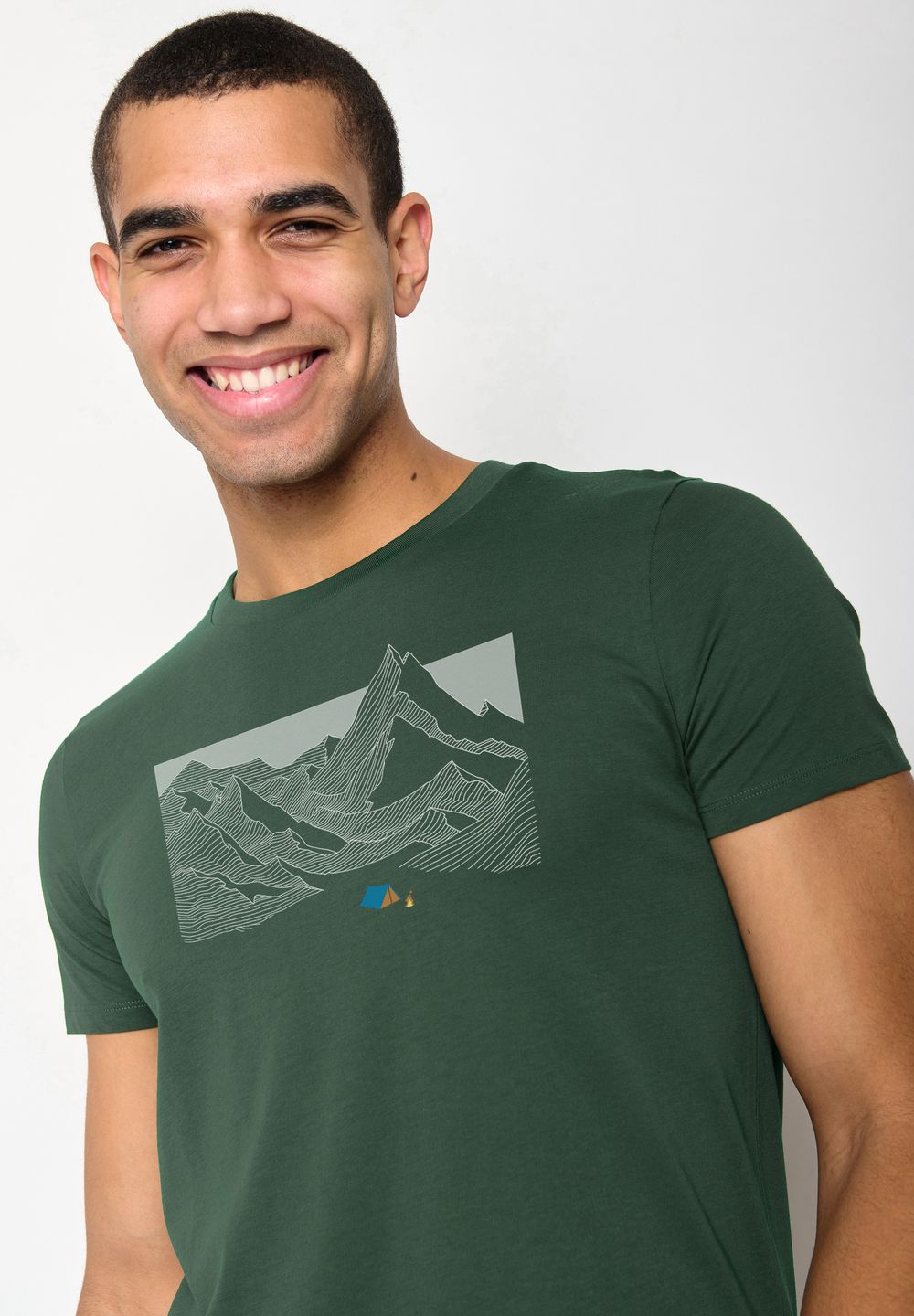 T-Shirt Nature Valley bottle green von Greenbomb