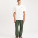 Hose Tyler Leinen moss green von Kuyichi