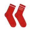 Socken Statement red/ white von Lanius