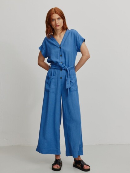 Jumpsuit Dianella electric blue von recolution