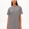 Kleid Chaara Lovely Stripes black-oatmilk von Armedangels