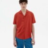 Hemd Jules Orange Red Hemp orange von Thinking MU
