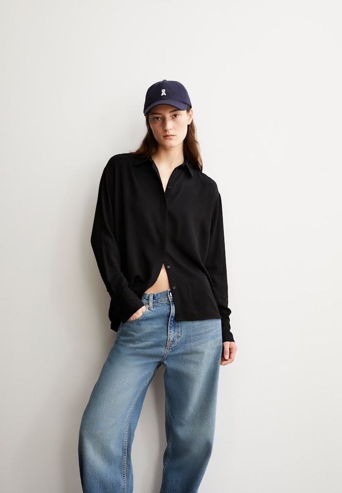 Bluse Larisaana Longsleeve black von Armedangels