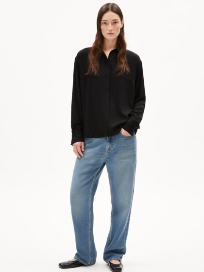 Bluse Larisaana Longsleeve black von Armedangels
