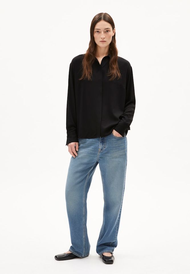 Bluse Larisaana Longsleeve black von Armedangels