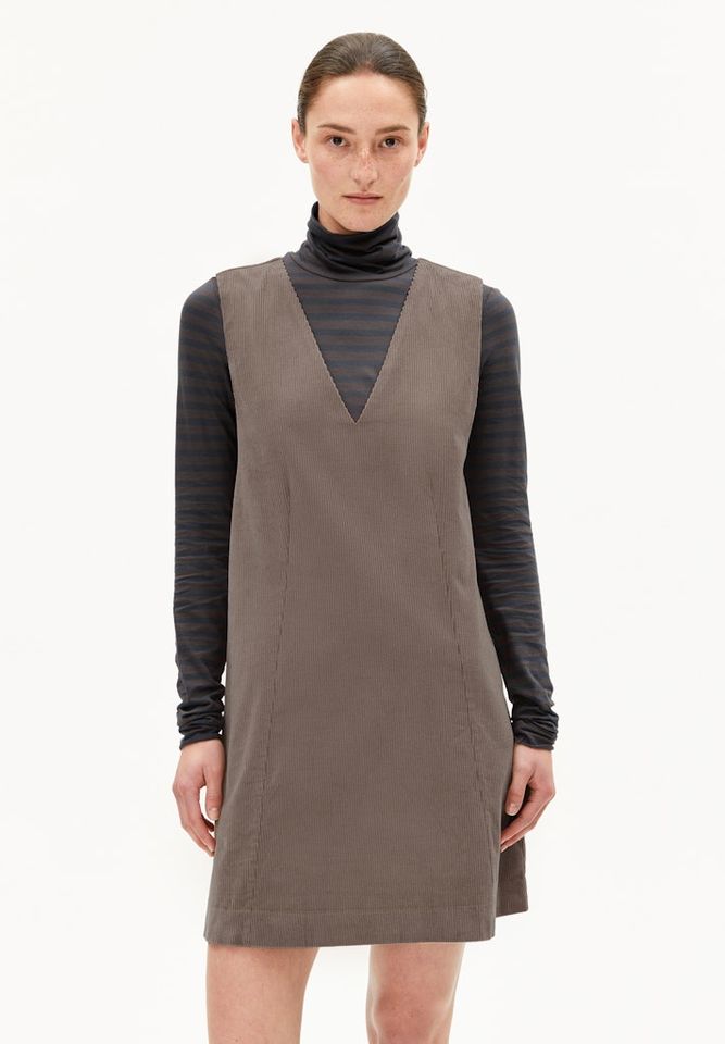 Kleid Pinaafo Corduroy walnut cream von Armedangels