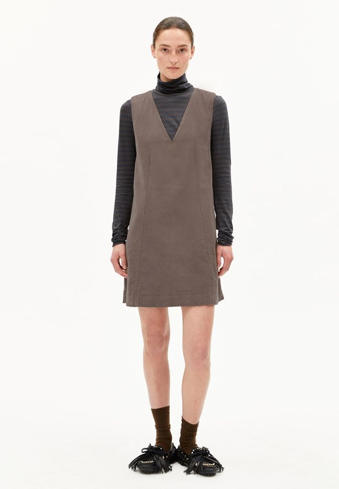 Kleid Pinaafo Corduroy walnut cream von Armedangels