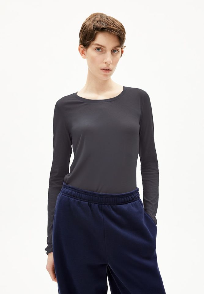 Longsleeve Einiaara Soft dark steel von Armedangels