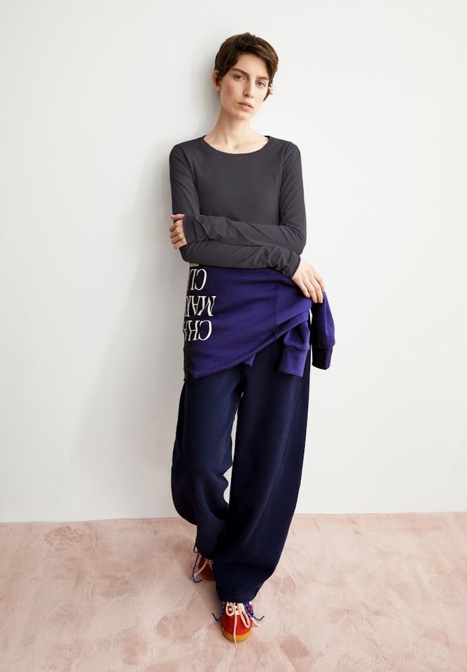 Longsleeve Einiaara Soft dark steel von Armedangels