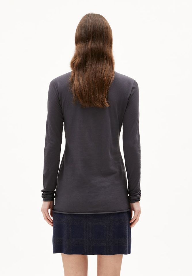 Longsleeve Grazilianaa Soft dark steel von Armedangels