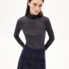 Longsleeve Grazilianaa Soft dark steel von Armedangels