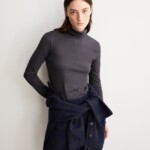 Longsleeve Grazilianaa Soft dark steel von Armedangels