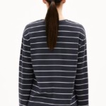 Longsleeve Marynaa Fine Stripe dark steel-oatmilk von Armedangels