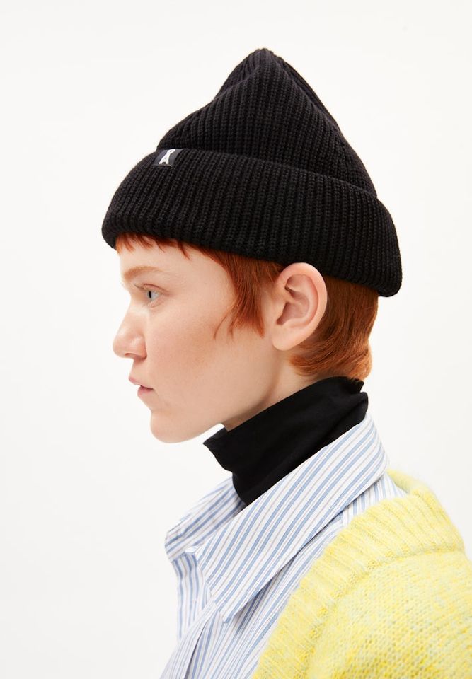 Mütze Nildaao Wool black von Armedangels