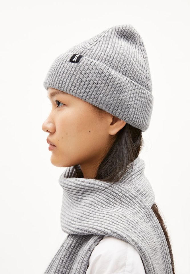 Mütze Nildaao Wool light grey melange von Armedangels