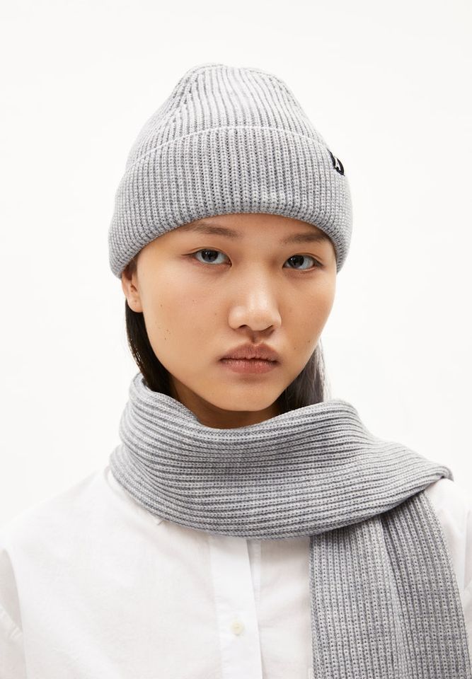Mütze Nildaao Wool light grey melange von Armedangels