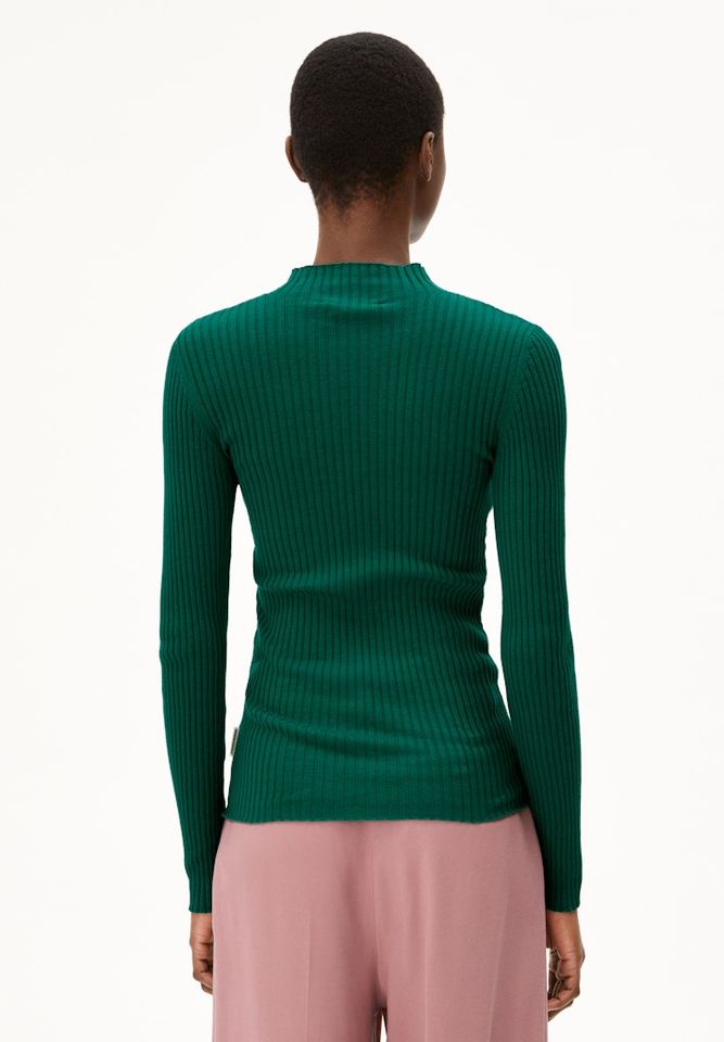 Rippstrick Alaania emerald green von Armedangels